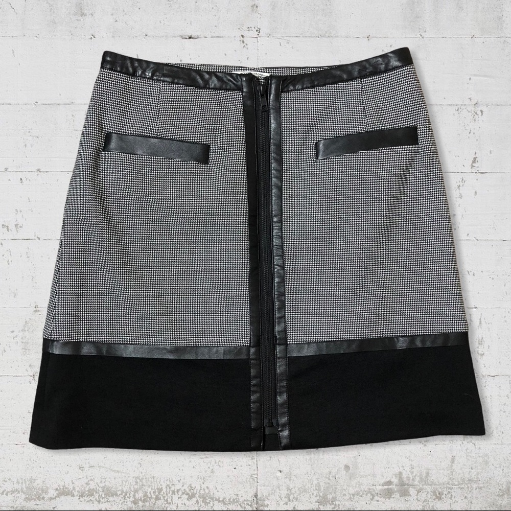 Halogen Houndstooth Mini Skirt SZ 6